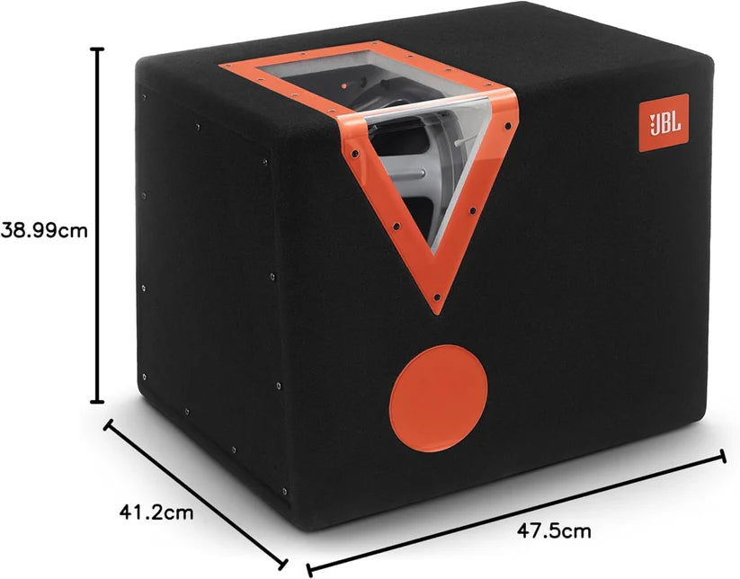 JBL CSX-1400BP - 12"Car Bandpass Subwoofer Box with Acrylic Window LED
