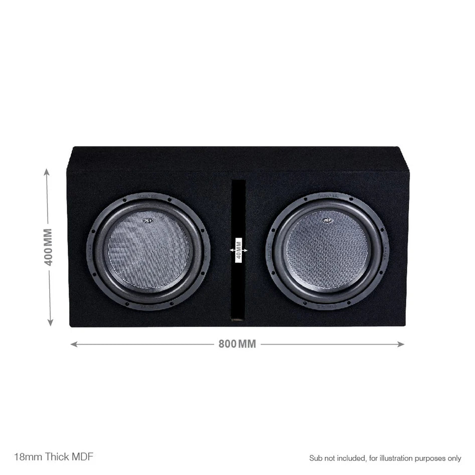 In Phase BX212PL Double 12" Ported Subwoofer Enclosure BOX ONLY