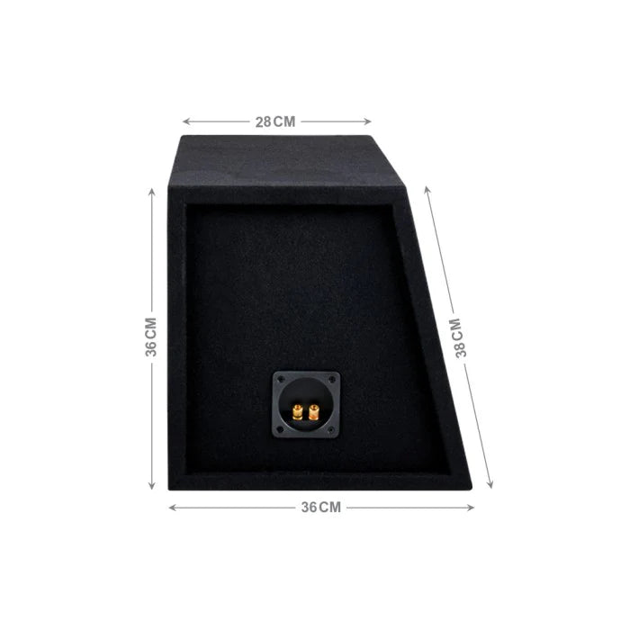 In Phase BX210P Double 10" Ported Subwoofer Enclosure with Black Carpet