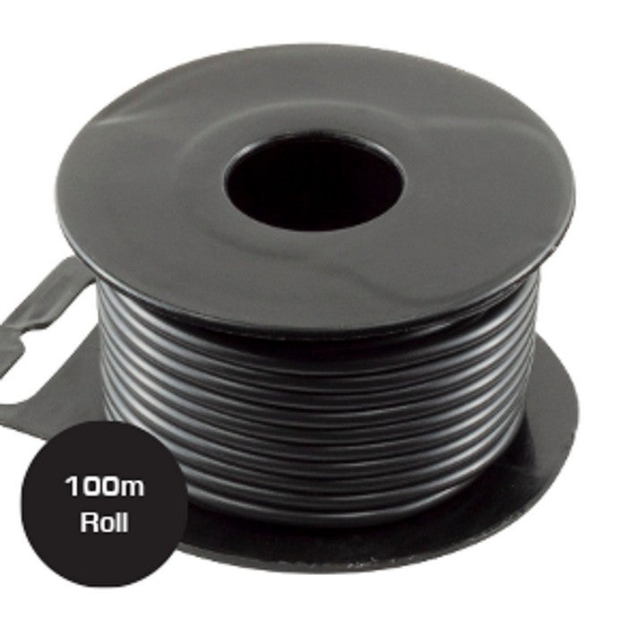 100m Roll 8A Primary Cable - Black