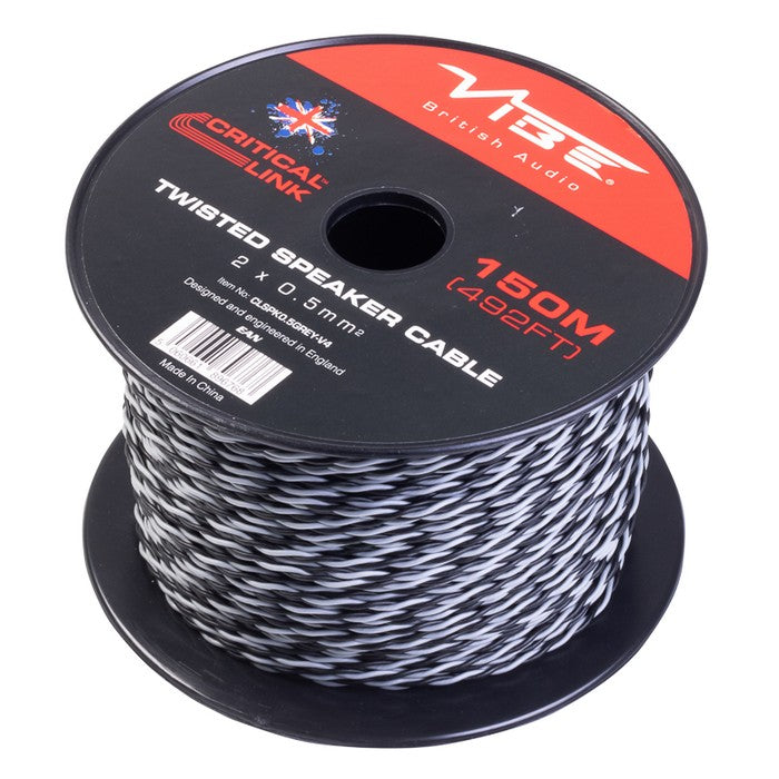 CLSPK0.5GREY-V4 Critical Link 150m Grey Twisted Speaker Cable