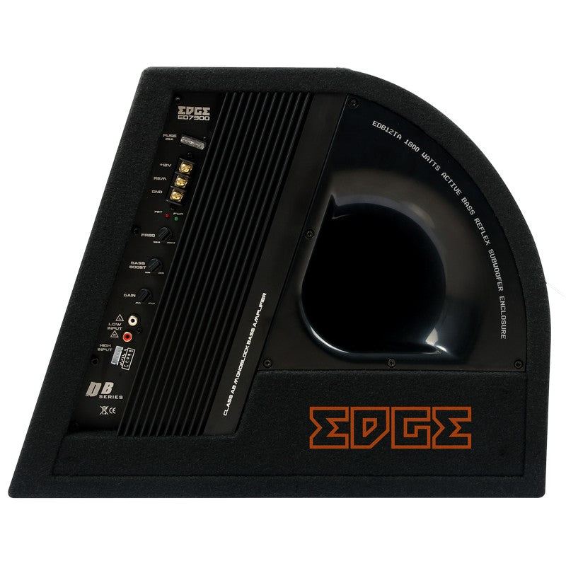 Edge Car Audio EDB12TA Twin 12 Inch Active Bass Enclosure with built in amplifier