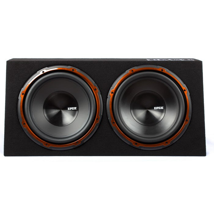Edge Car Audio EDB12TA Twin 12 Inch Active Bass Enclosure with built in amplifier