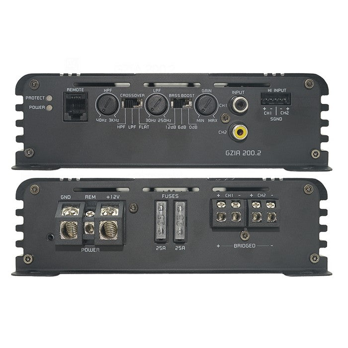 GZIA 200.2   Ground Zero 2-channel high quality class A/B amplifier