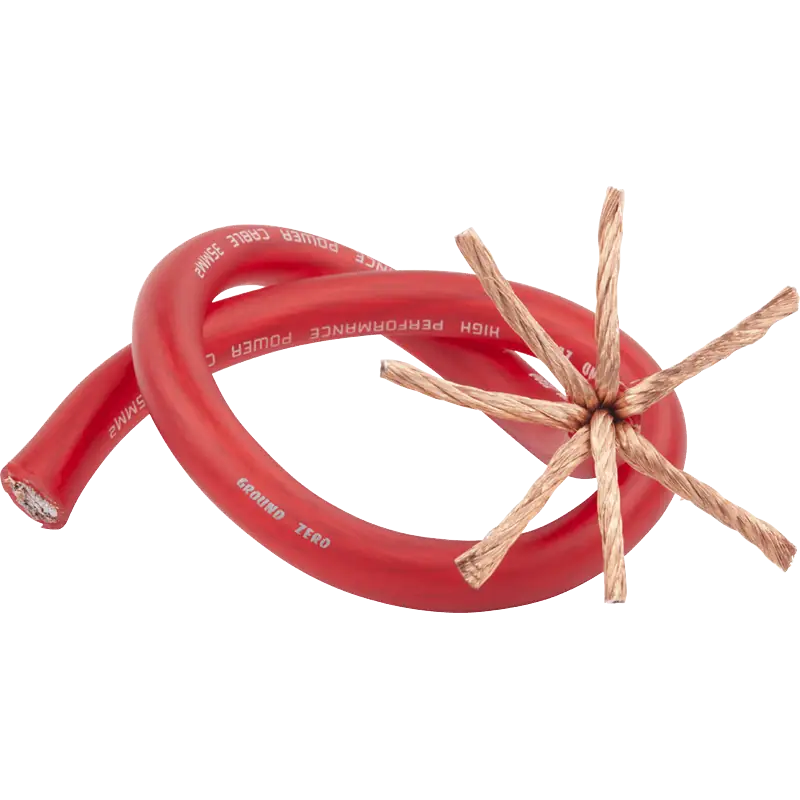 35 mm high quality CCA 2awg power wire – red ((( Price Per Meter ONLY )))