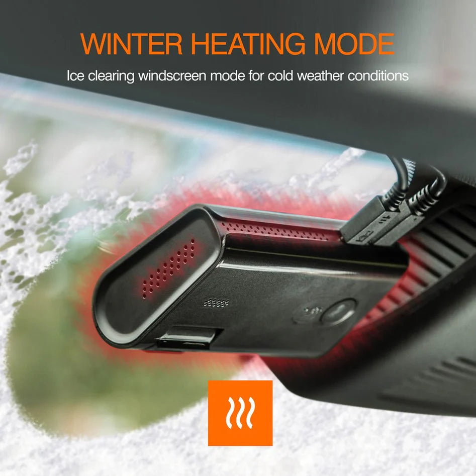 Road Angel Halo Pro Front and Rear Dashcam with Winter and Parking Mode 32gb SD card + Wiring kit