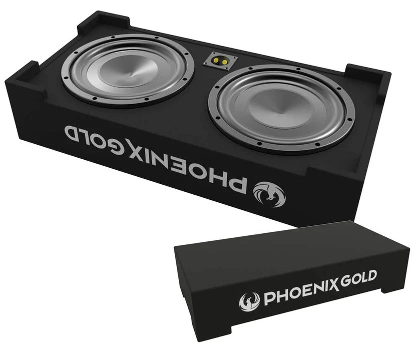 Phoenix Gold ZX210PBS Dual 10" 2Ohm Passive Radiator Box Down Firing