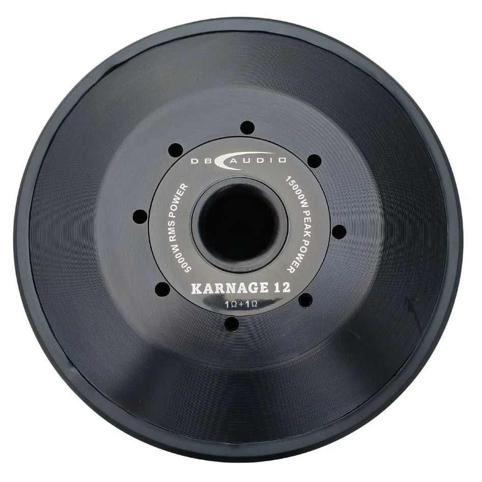 DB Audio KARNAGE 12, 15000W 12" Dual 1 Ohm Voice Coil SPL SINGLE Subwoofer