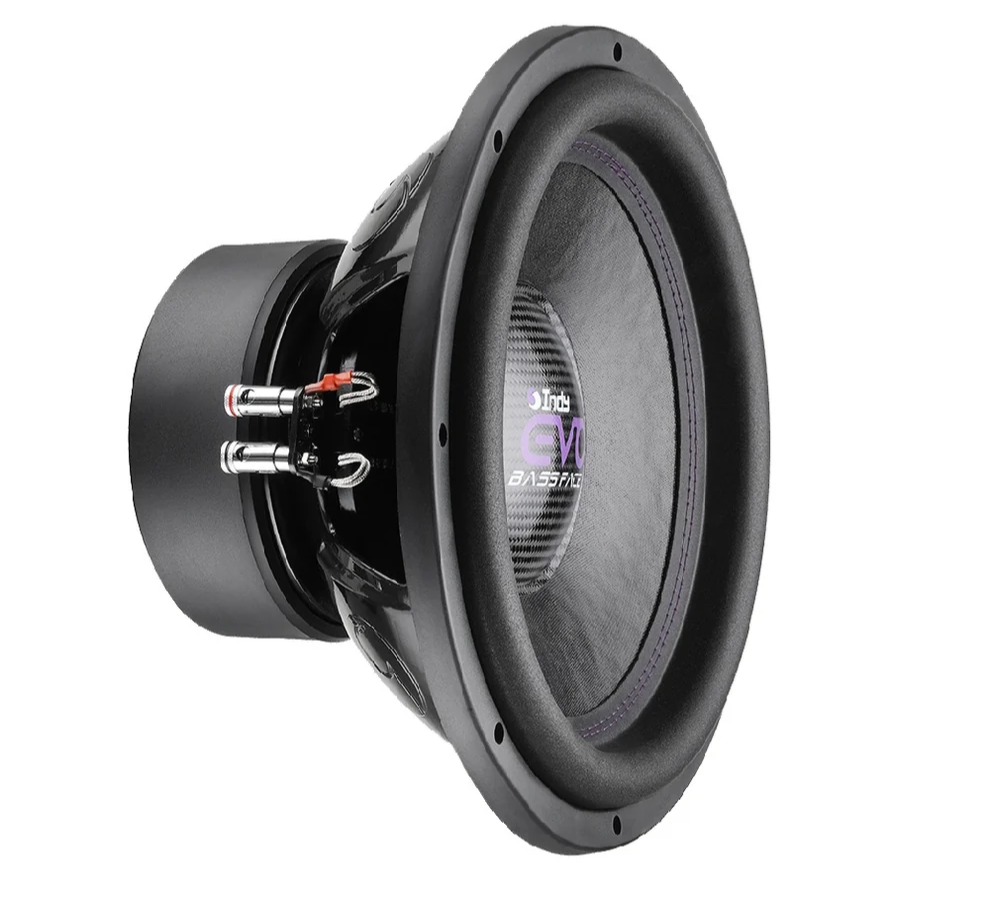 Bassface - Indy EVO15/2 15 inch 38cm 2x2Ohm DVC Deep Bass Plus Subwoofer 2000w RMS