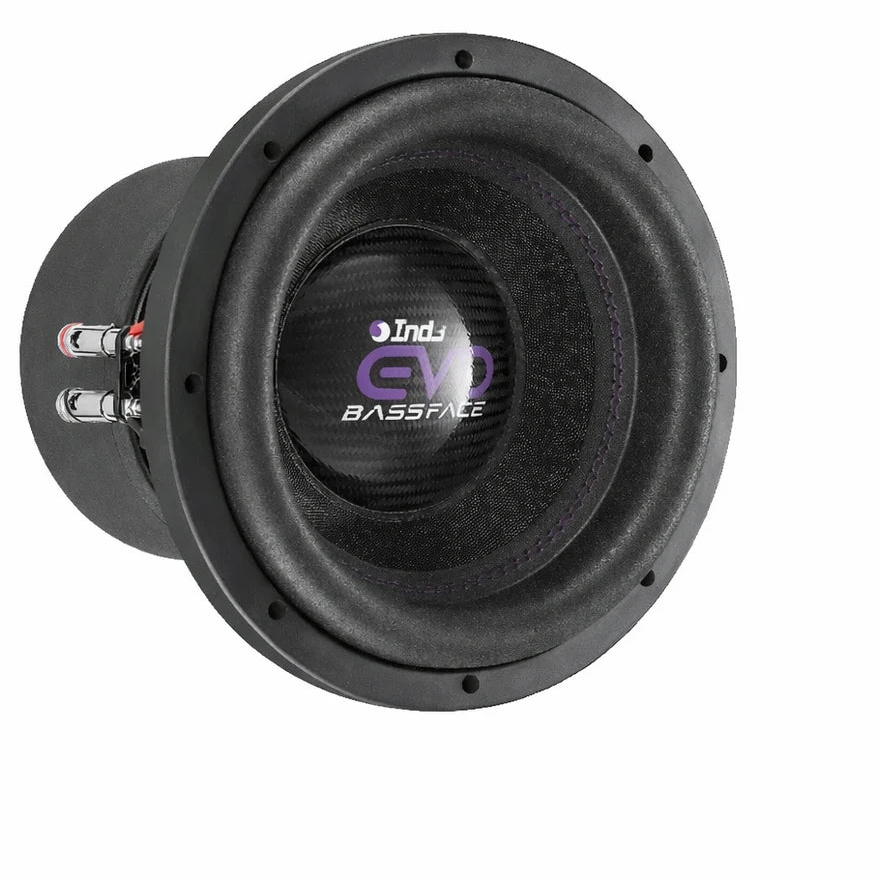 Bassface - Indy EVO12/2 12 inch 30cm 2x2Ohm DVC Deep Bass Plus Subwoofer 1500w RMS
