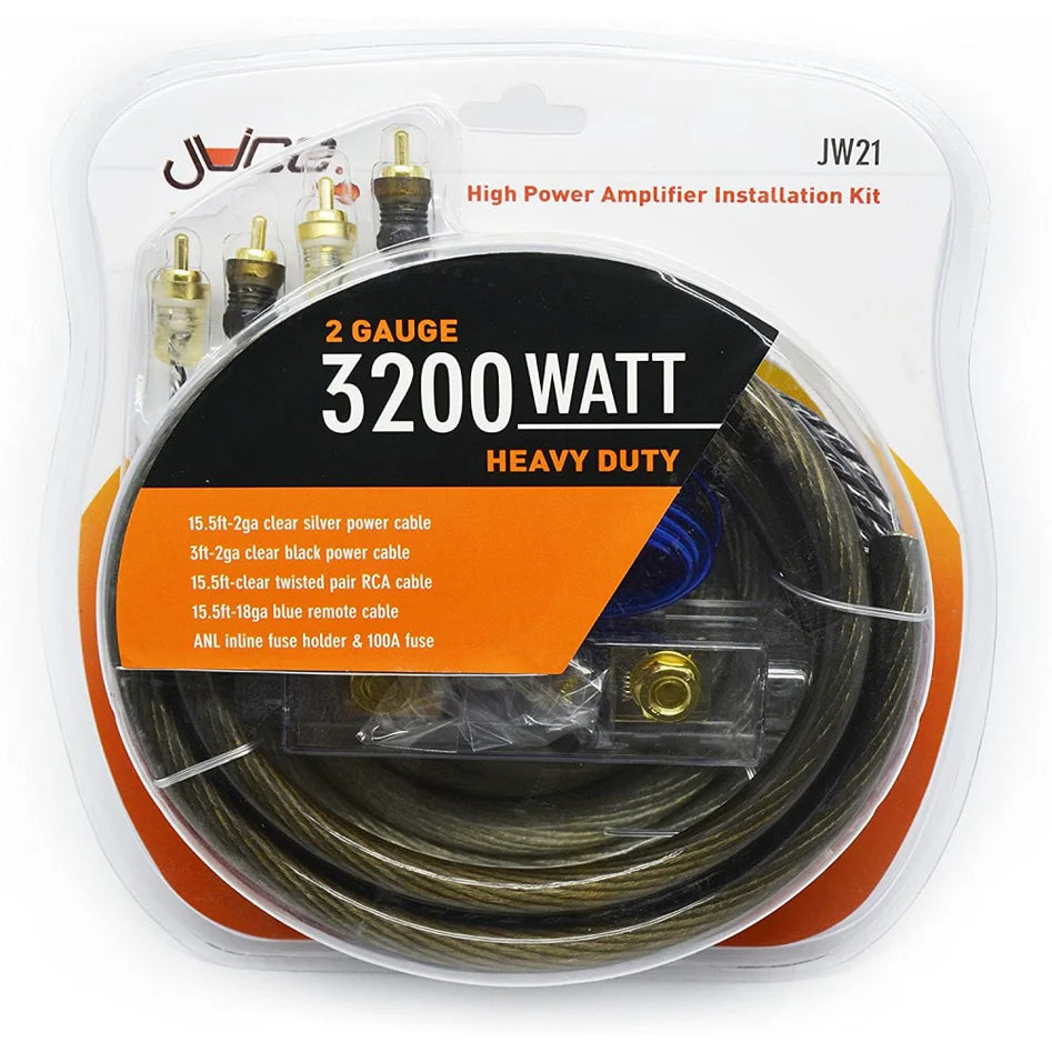 Juice JWTRU21 2 Gauge High Power Amplifier Wiring Kit 3800W