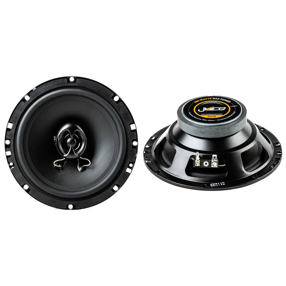 Juice S620 2-way Coaxial Car Door or Shelf Speakers 300W Peak Power 6.5” Juice JS620
