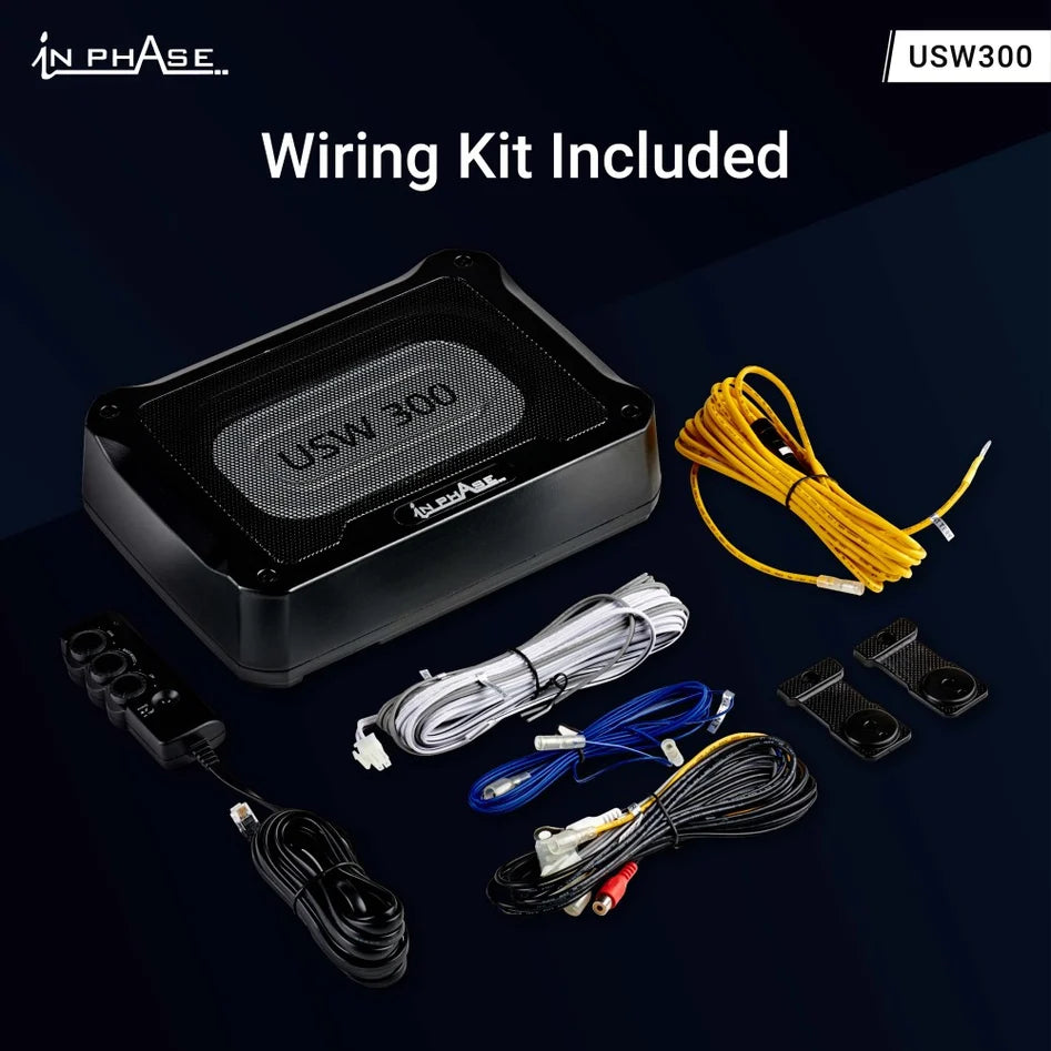 In Phase USW300 - 300W Underseat Compact Subwoofer