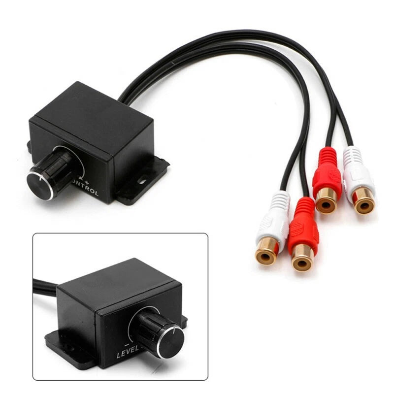 Universal Car Audio Amplifier Bass RCA Level Remote Volume Control Knob