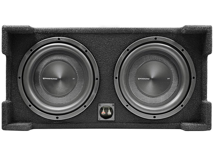 Phoenix Gold ZX210PBS Dual 10" 2Ohm Passive Radiator Box Down Firing